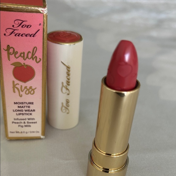 Too Faced Peach Kiss Lipstick - Vibrant Coral - Picture 8 of 8